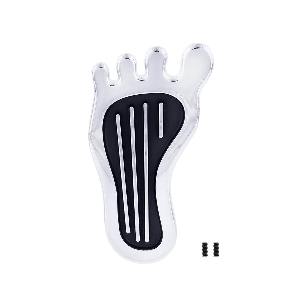 United Pacific S1021 All-Metal Chrome Barefoot Shape Dimmer Switch Cover, Heavy-Duty Switch Cover, Replace Existing Floor Dimmer