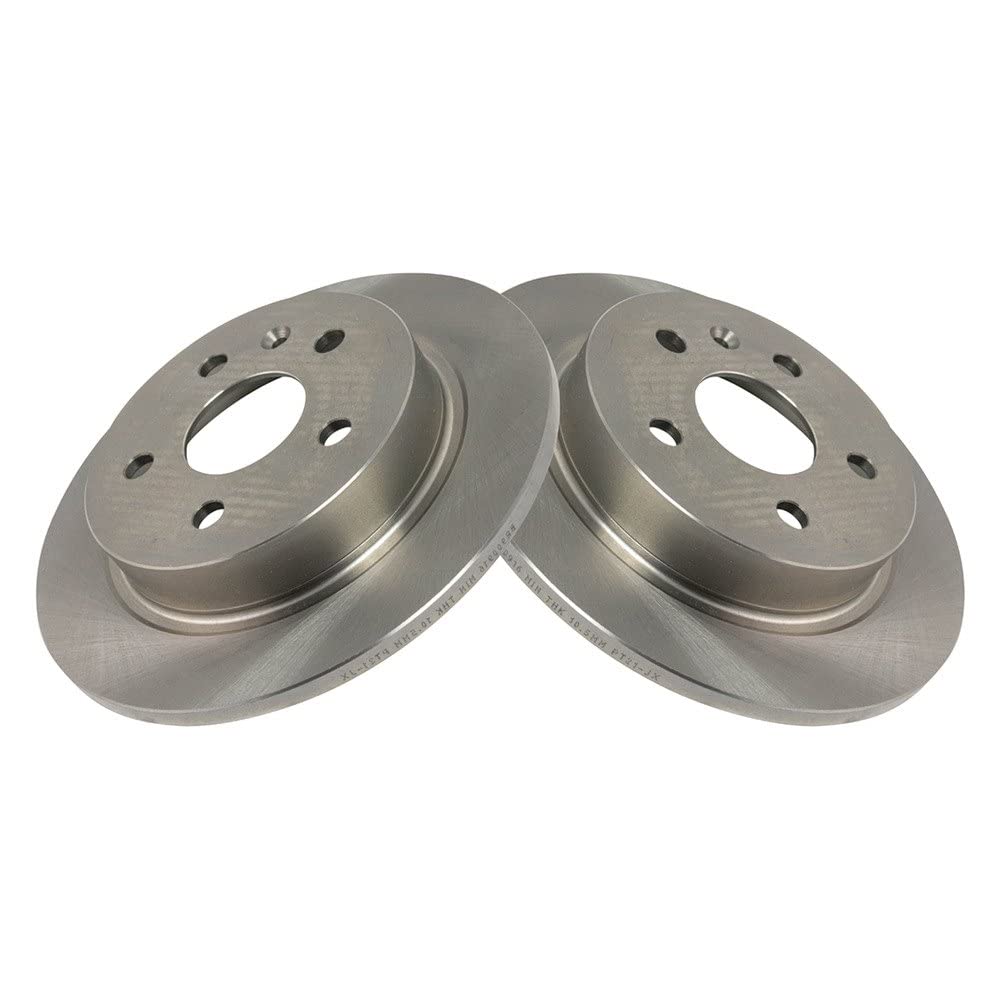 Trq Rear Brake Rotors Set Solid Compatible With 2012-2016 Buick Lacrosse 2011-2017 Regal 2013-2016 Chevrolet Malibu 2016 Malibu
