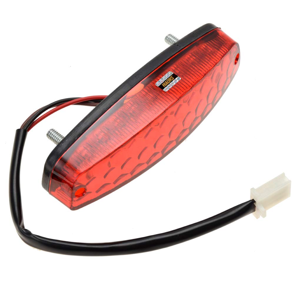 HIAORS LED Rear Tail Brake Light for 50cc 70CC 90cc 110cc 125cc Taotao SunL JCL Coolster Roketa Kazuma Chinese ATVs Quad 4 Wheel