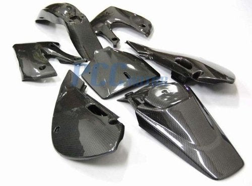 Pcc Motor Carbon Fiber Look Plastic For 2002-2009 Klx 110 Drz110 Klx/Drz 110 Kx 65