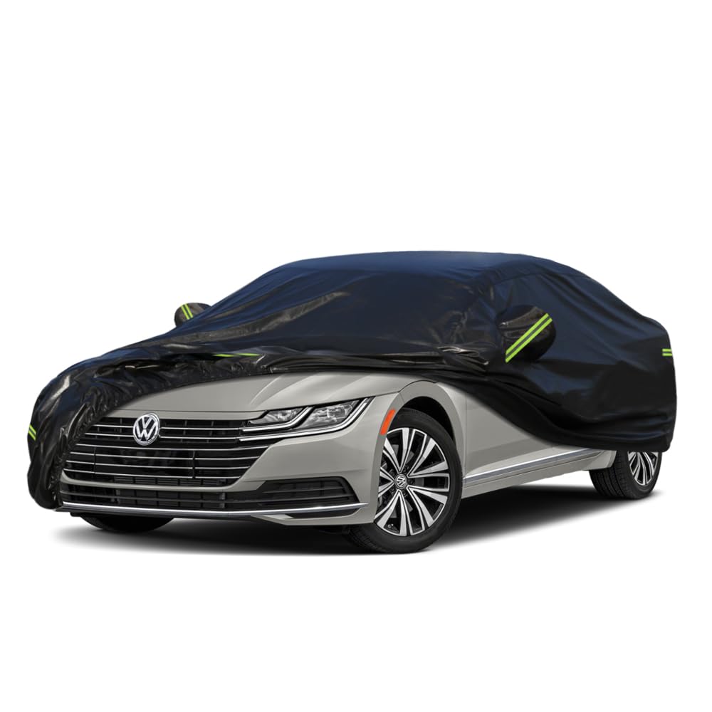 Kaugung 7 Layers Car Cover Custom Fit Vw Arteon From 2017 To 2025, Outdoor Waterproof All Weather Sun Rain Dust Snow Protection