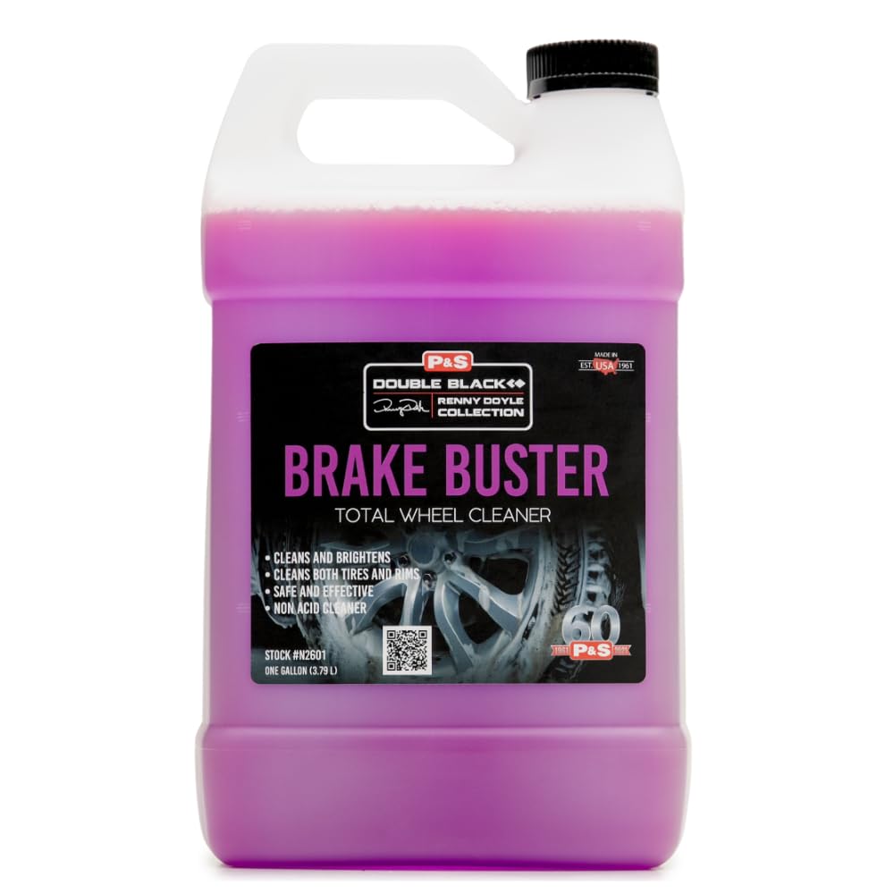 P & S Professional Detail Products Brake Buster Wheel Cleaner - Non Acid, 1 Gallon, Purple, Model 13 - Removes Brake Dust & Dirt