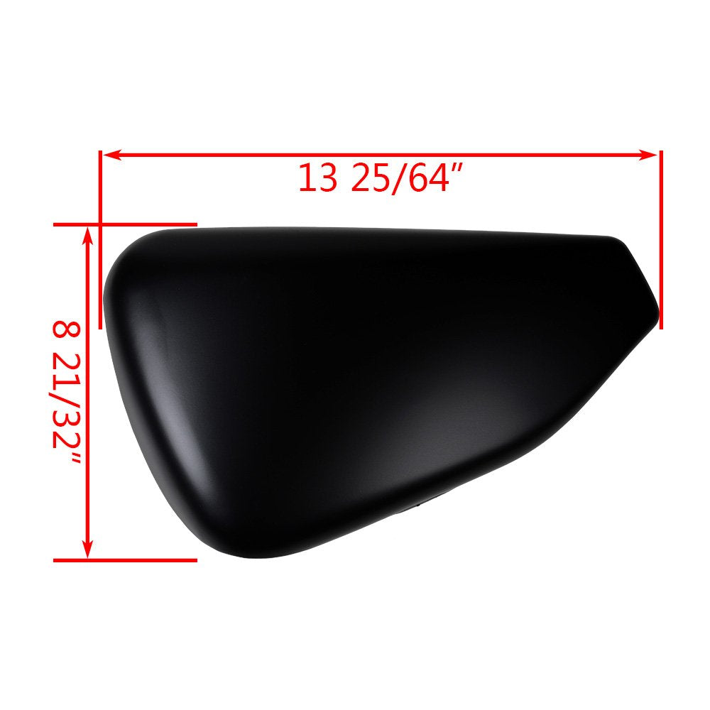 Metal Left Battery Cover Compatible For Harley Sportster Iron 883 1200 2014-2020 2021 2022 Matte Black