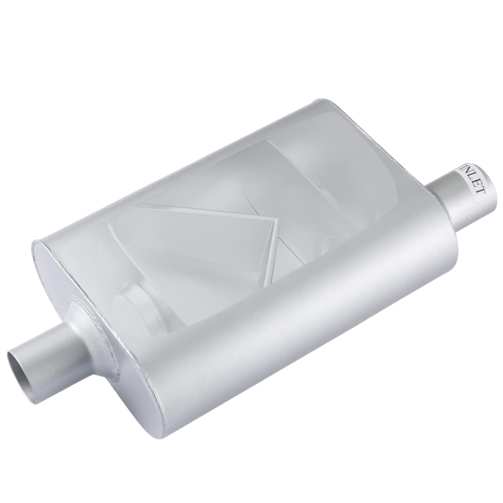 Universal Exhaust Muffler With Aggressive Sound, Anti-Corrosive Muffler, Chamber Performance Mufflers For Cars, Trucks(2'' Offse