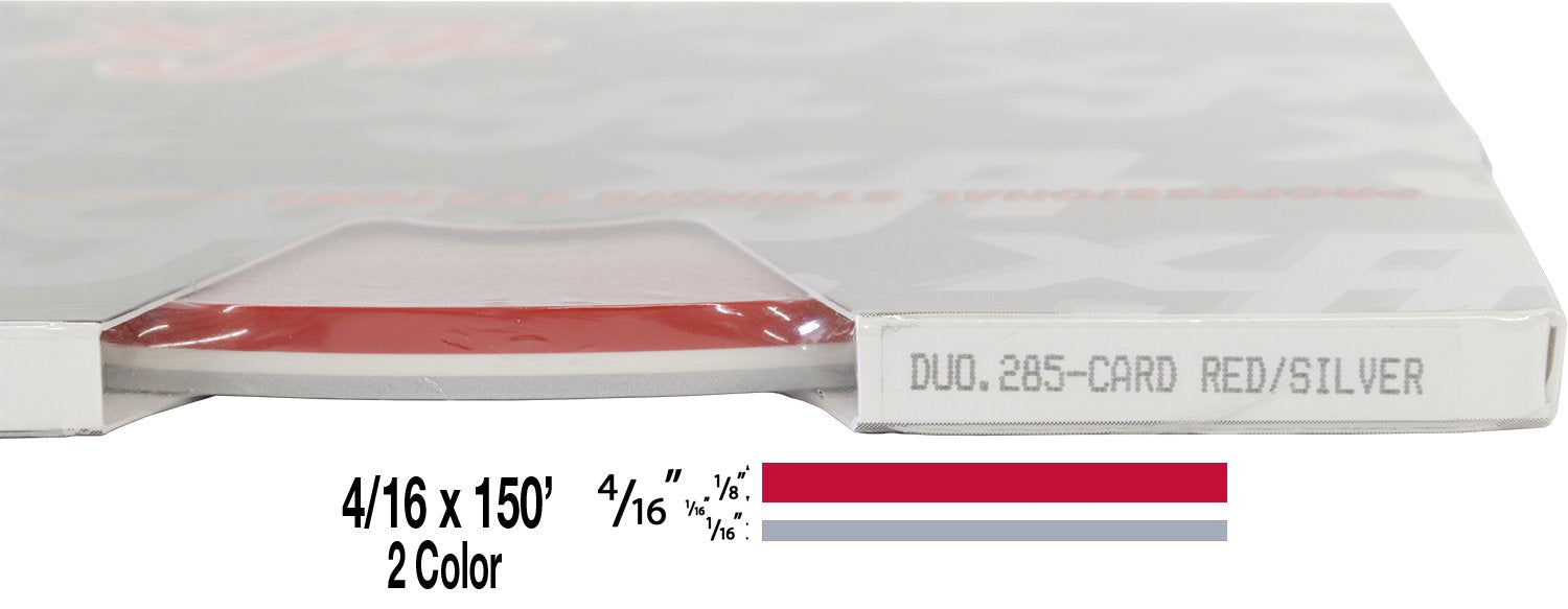 Universal Duo-Tone 0204285 - Auto Customizing 2 Color Dual Pinstripe - 4/16'' X 150' (1/8    Stripe, 1/16'' Gap, Then 1/16    St