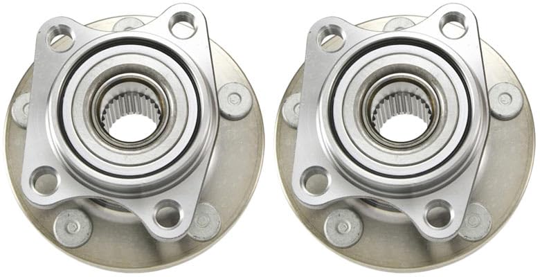Trq Rear Wheel Hub Bearings Assembly Set Compatible With 2007-2010 Ford Edge Lincoln Mkx