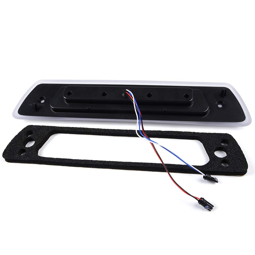 Cheda Third 3D Brake Lights, Compatible With 2009-2014 Ford F150 Optic Style, Chrome Lens Clear Housing Led Bar Tail Cargo Lamp,