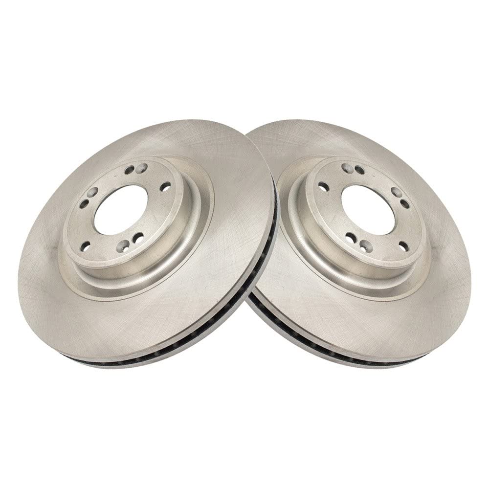 Trq Front Brake Rotors Set Vented Compatible With 2009-2014 Hyundai Genesis