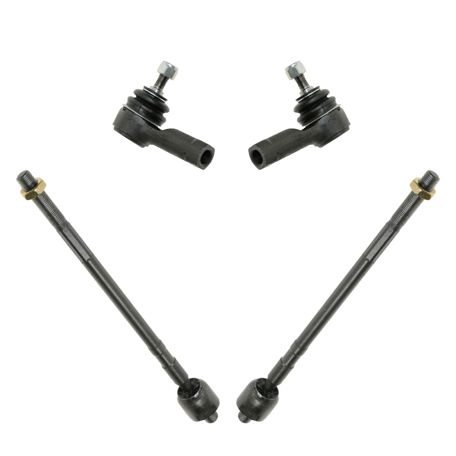 Trq Front Tie Rod Set Compatible With 2003-2006 Mitsubishi Outlander