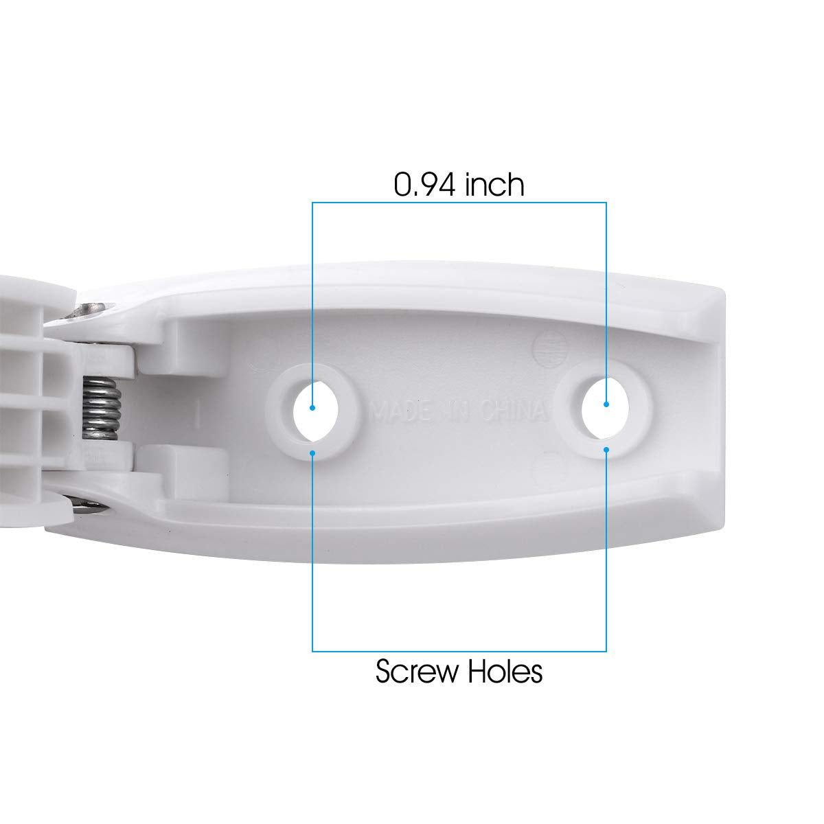 Miady Rv Baggage Door Catch -Holds Rv Baggage Compartments And Doors Open, Durable Material And Simple Installation- White