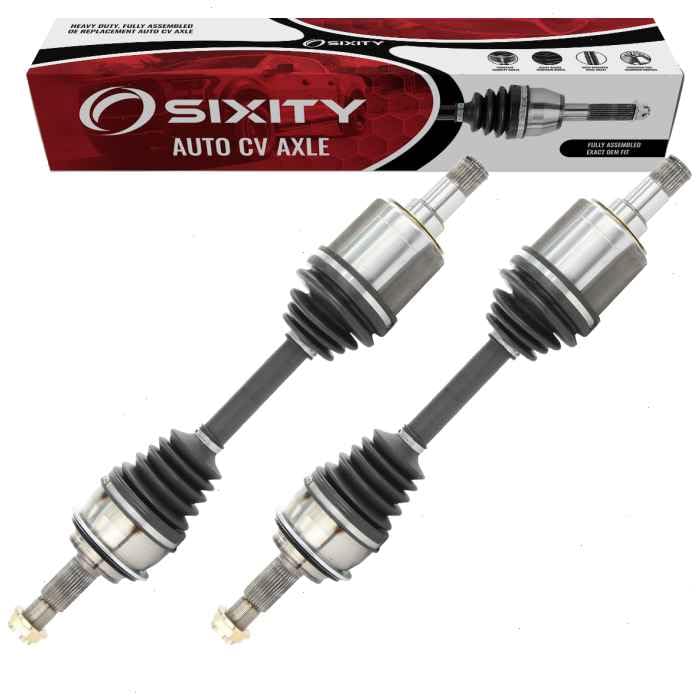 Sixity Auto 2 pc Front CV Axle Kit compatible with Toyota Tacoma 2005-2020 - Pair Left Right Driver Passenger Complete Axle Shaf