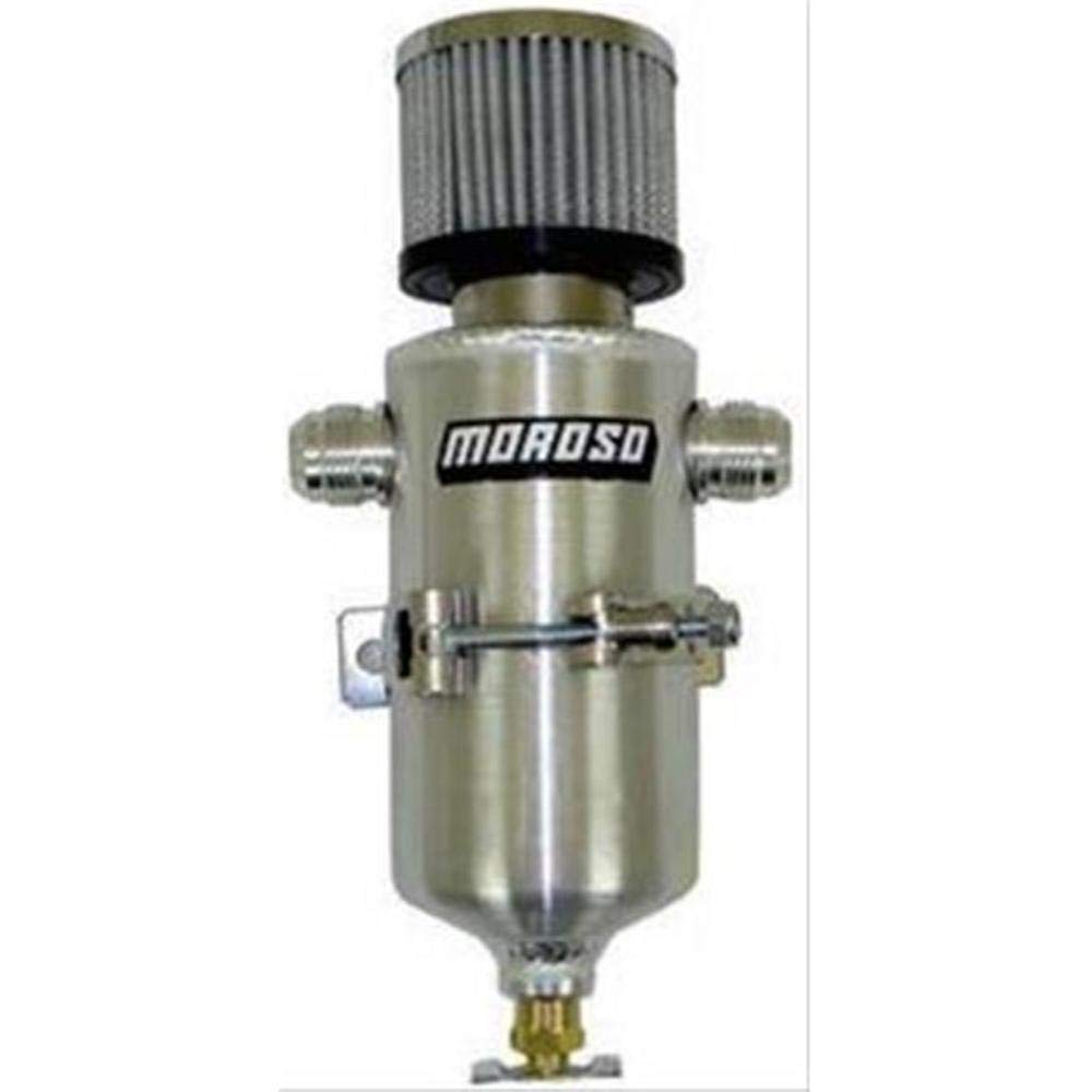 Moroso 85469 Aluminum Breather Tank,1 Qt, Dual 12AN Fittings