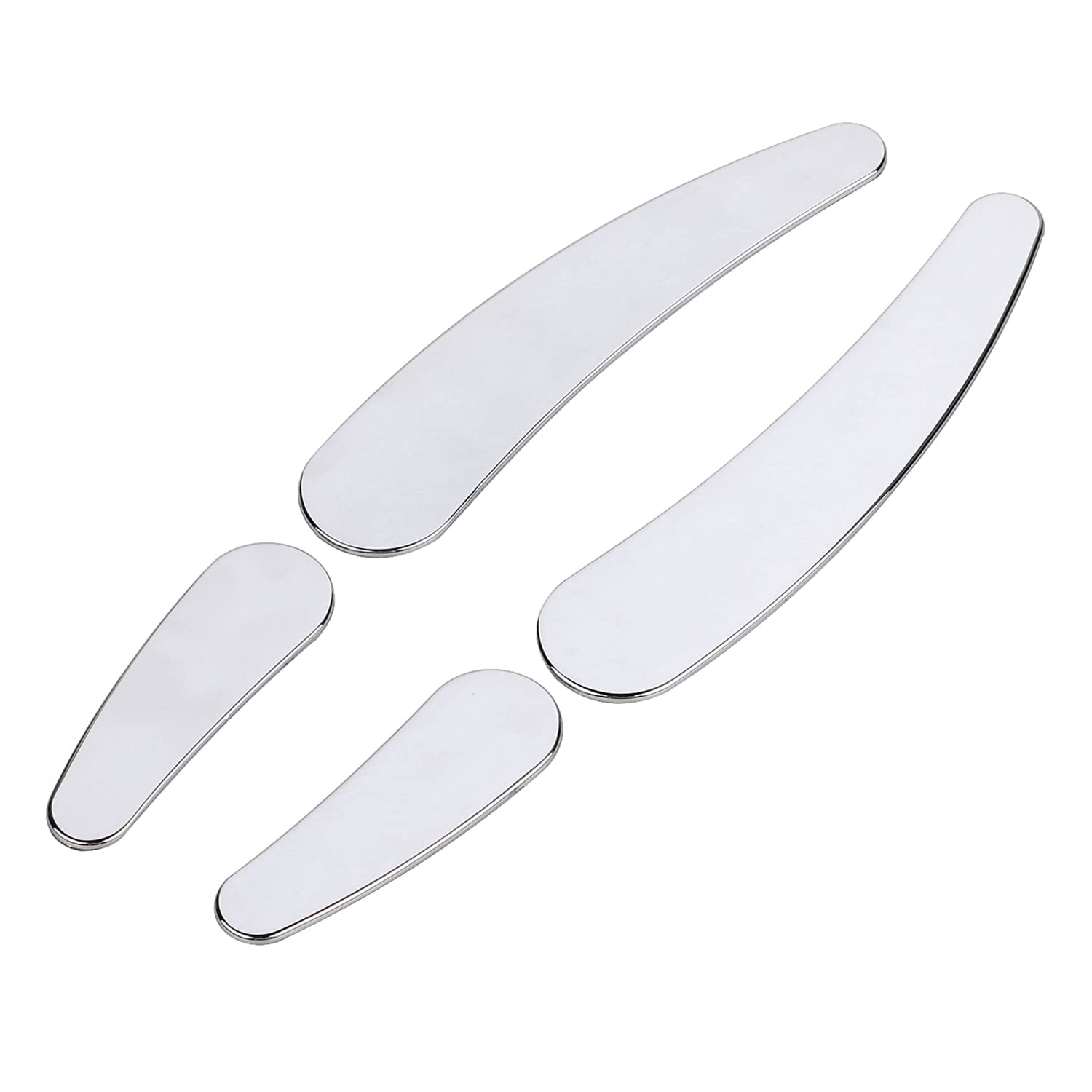 Ydlmt 4 Pcs Chrome Motorcycle Curved Swingarm Frame Insert Set Compatible With 1984-2007 Harley Heritage Softail Springer Fatboy