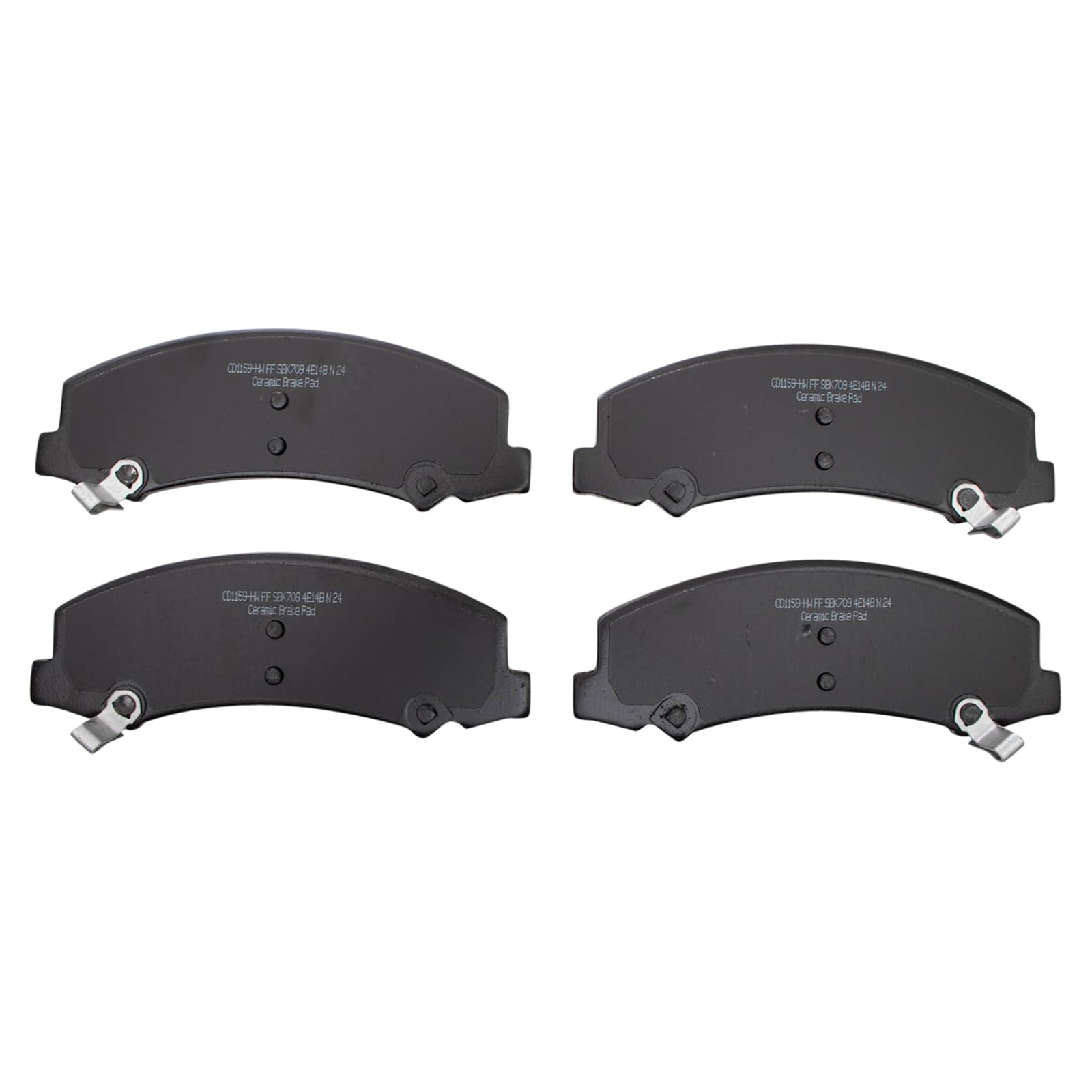 TRQ Front Brake Pads Ceramic Compatible with 2008-2009 Buick LaCrosse 2006-2011 Lucerne Cadillac DTS 2006-2013 Chevrolet Impala
