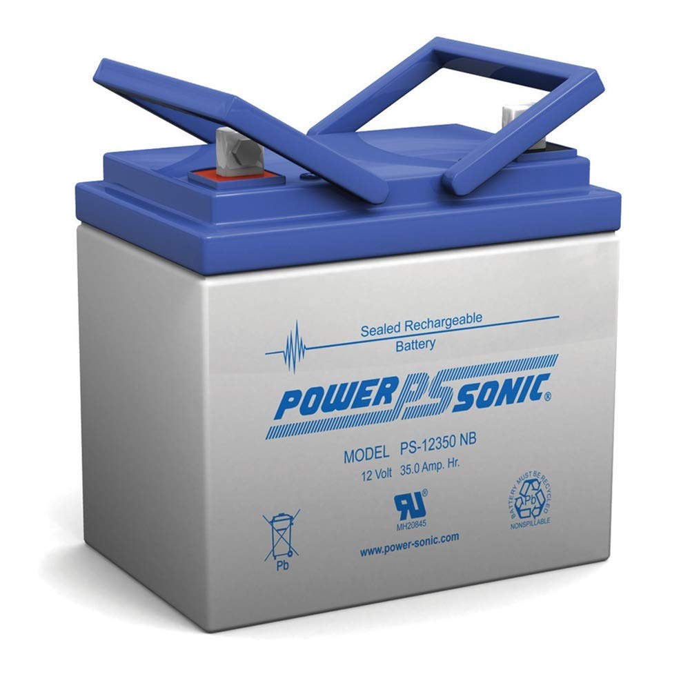 Power Sonic Rechargeable Sealed Lead Acid Battery PS-12350 12V 35.0 AH @ 20-hr. 12V 33.0 AH @ 10-hr
