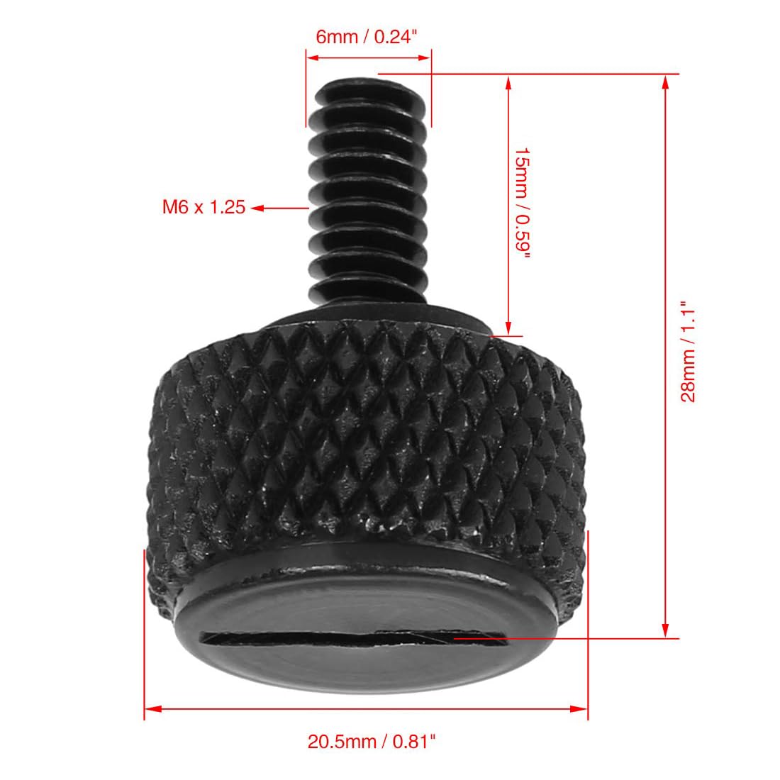 Unifizz 1/4''-20 Thread Motorcycle Black Aluminum Alloy Rear Seat Mount Bolt Screws for Harley Davidson Touring Sportster Street