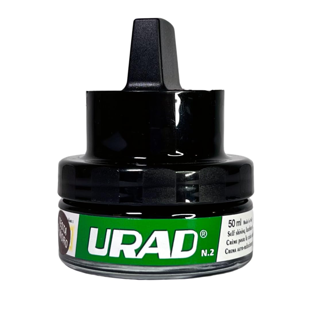 URAD Leather Conditioner, Dark Brown, 50ml - Nourishes, Protects & Revives Dark Brown Leather Shoes, Boots, Handbags & Furniture