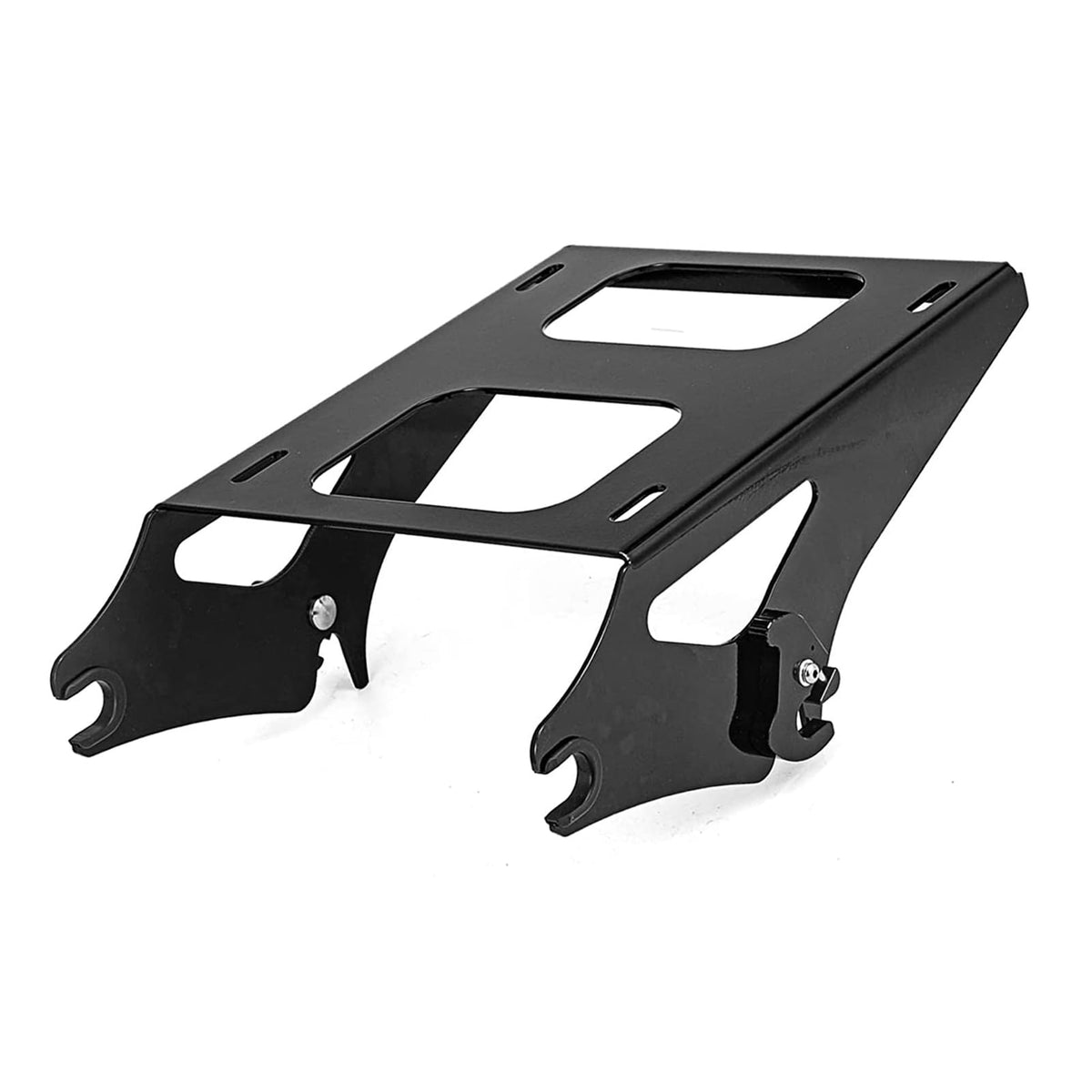 WeiSen Luggage Rack Two-Up Tour Pack Pak Mount Quick-Detach Compatible with 2014-2024 Harley Touring Road King Electra Road Stre