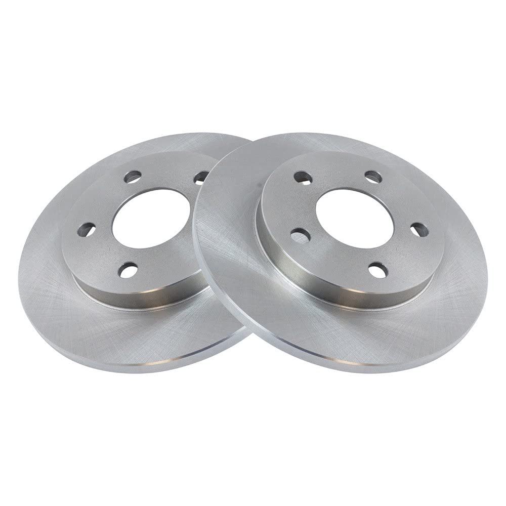 Trq Rear Brake Rotors Set Solid Compatible With 2005-2009 Buick Lacrosse 2011-2013 Chevrolet Impala 2014-2016 Impala Limited 200