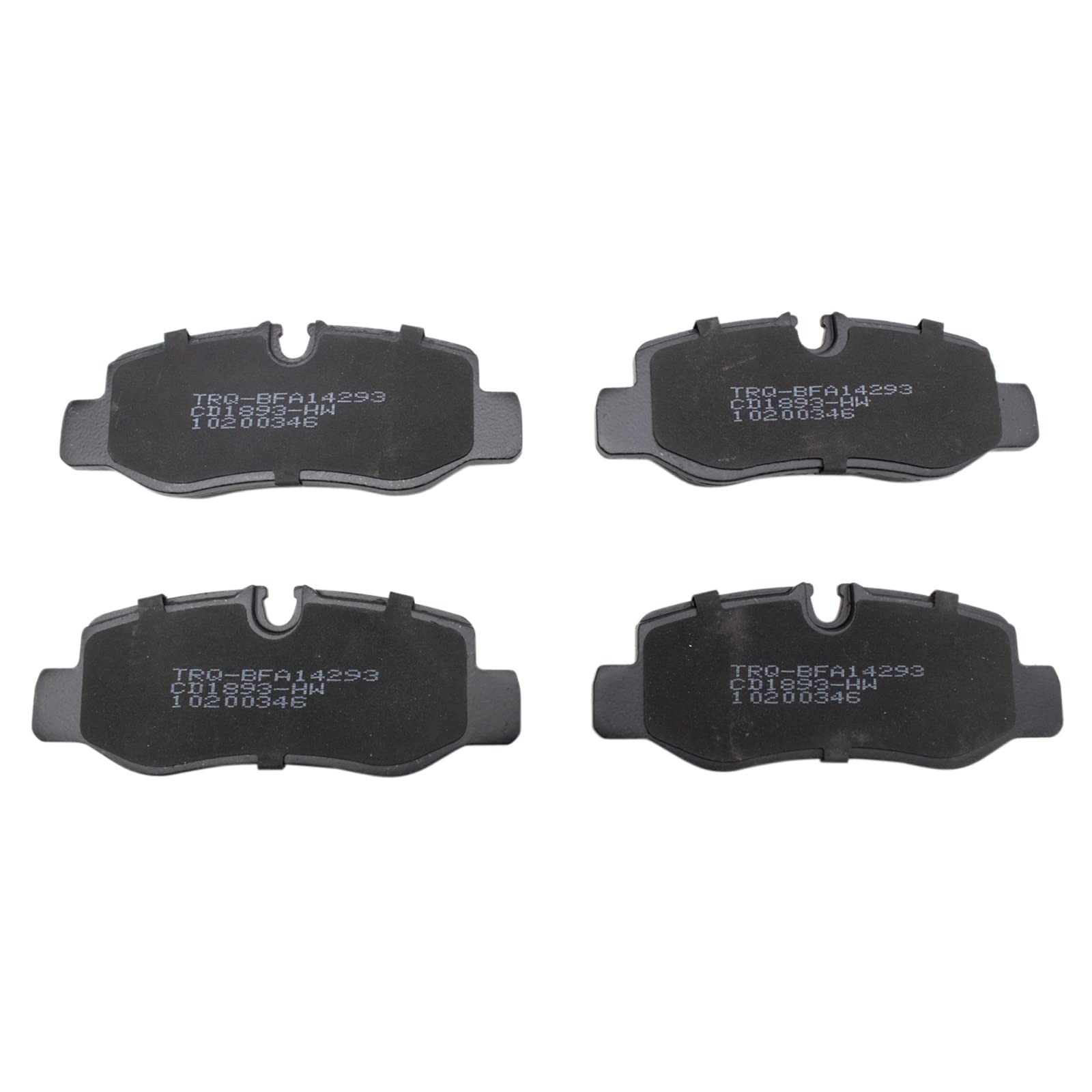 TRQ Rear Brake Pads Ceramic Compatible with 2016-2019 Mercedes-Benz Metris
