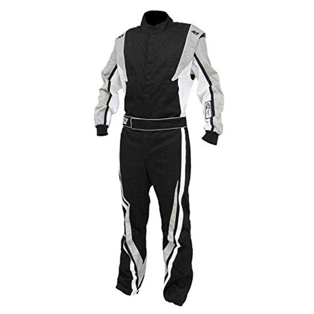 K1 Race Gear Unisex Adult Custom Racing Safety Products, Black/White/Grey, 3X-Large Us