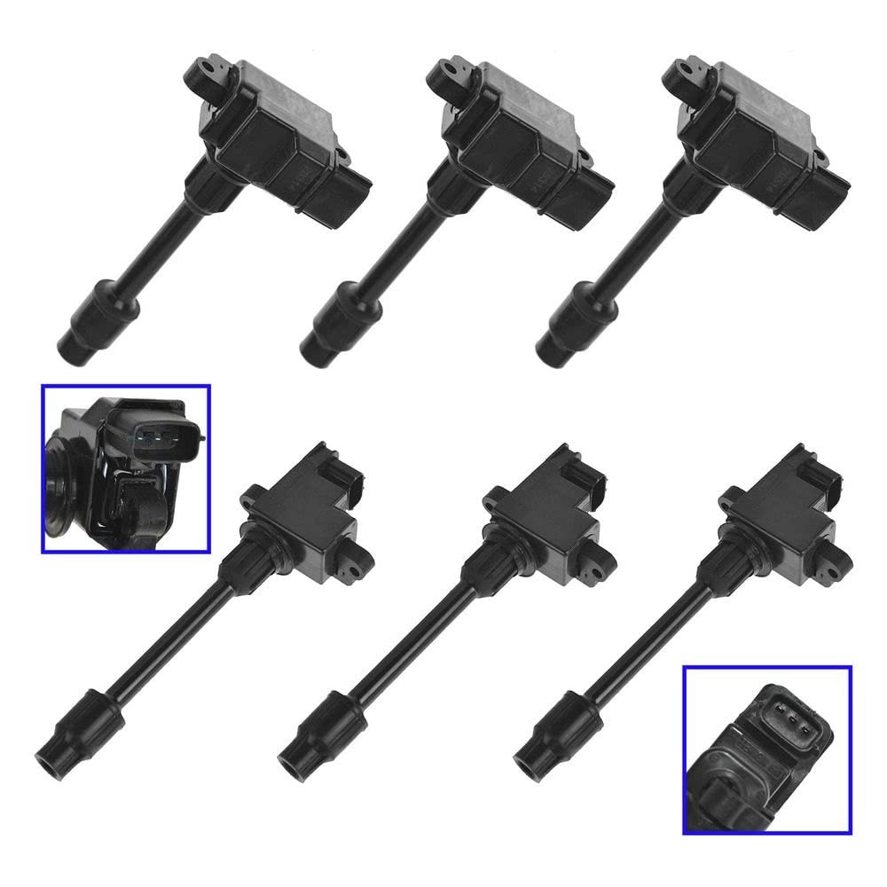 Trq Ignition Coil Set Compatible With 1996-1999 Infiniti I30 1995-1999 Nissan Maxima
