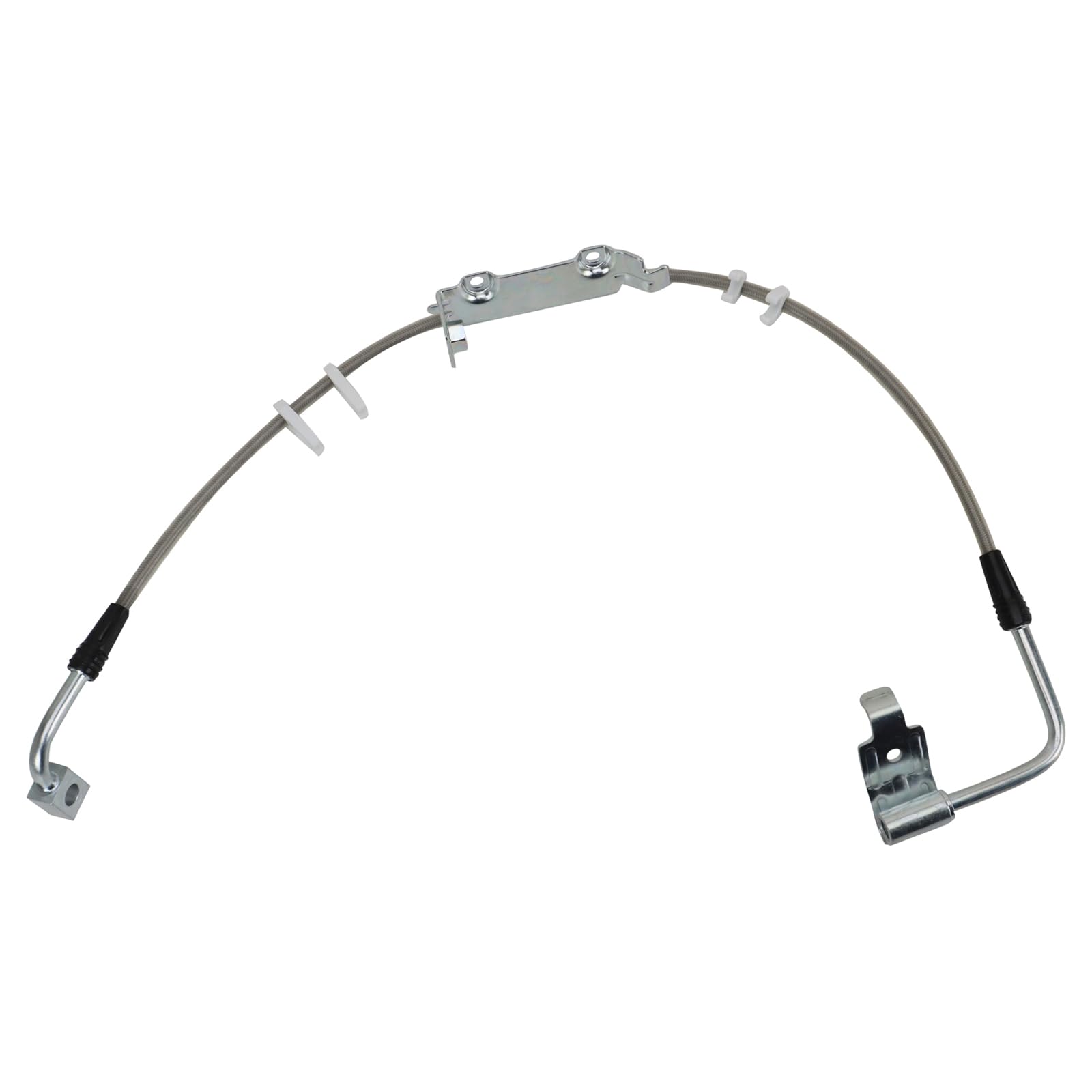 Trq Front Performance Brake Hose Set Compatible With 2011-2017 Jeep Wrangler 2018 Wrangler Jk