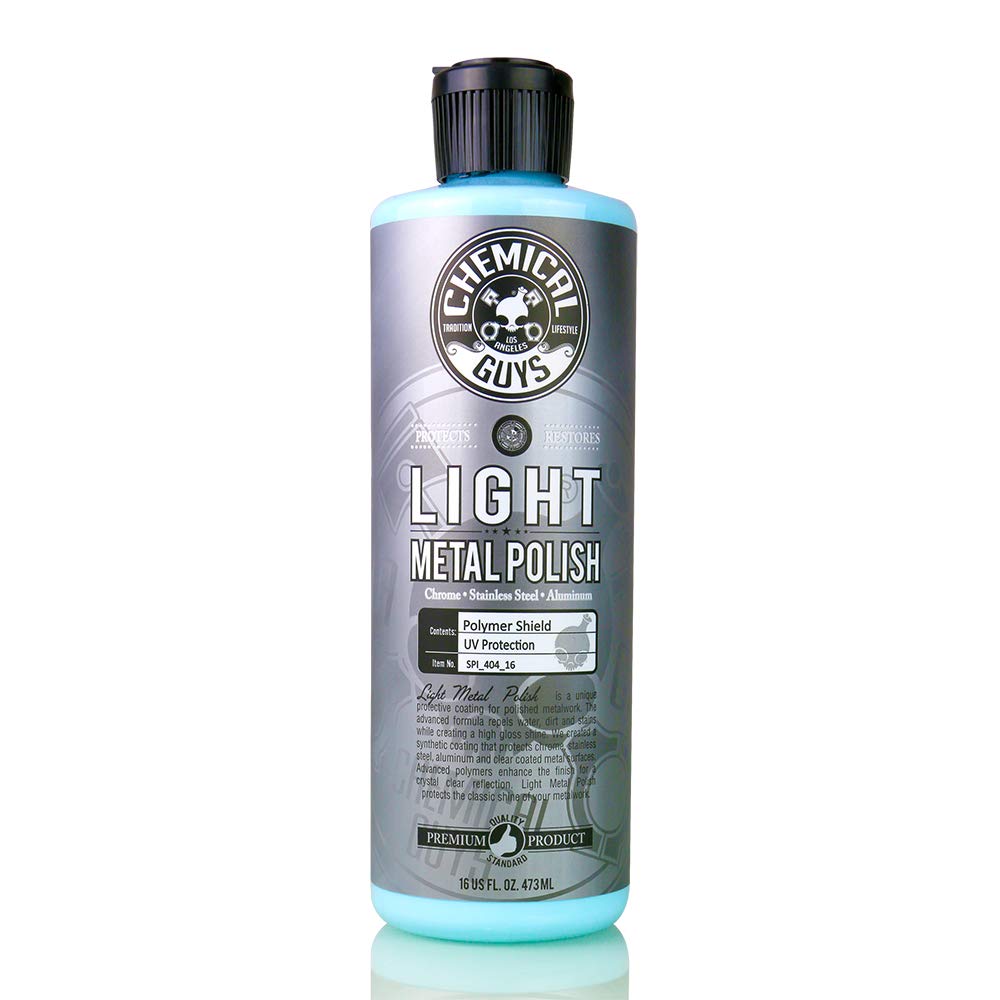 Chemical Guys SPI_404_16 Light Metal Polish (Works on Chrome, Stainless Steel, Aluminum & More), 16 fl oz