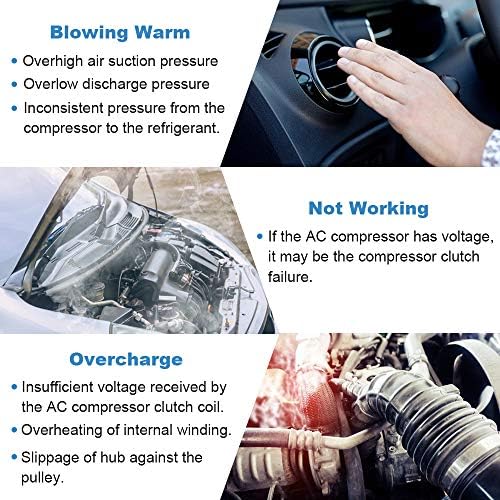 Eccpp A/C Compressor Clutch 1999-2004 Fit For Jeep Grand For Cherokee 4.0L Ac Clutch Kit