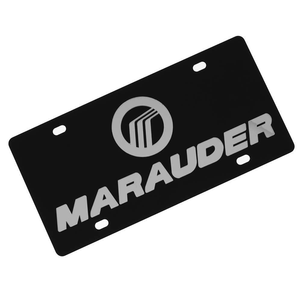 Eurosport Daytona- Compatible With -, Mercury Marauder - Carbon Steel License Plate