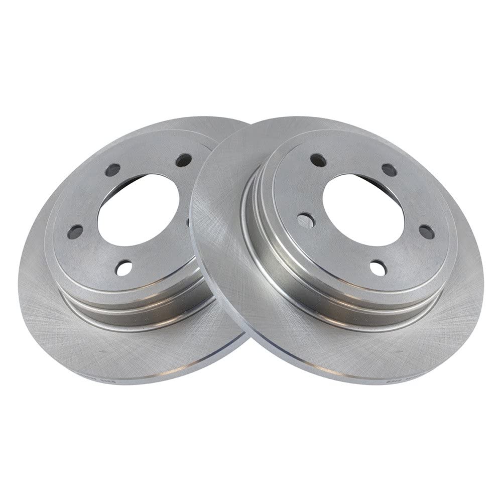 Trq Rear Brake Rotors Set Solid Compatible With 1999-2004 Chrysler 300M 1993-2004 Concorde 1994-2001 Lhs 1994-1996 New Yorker Do