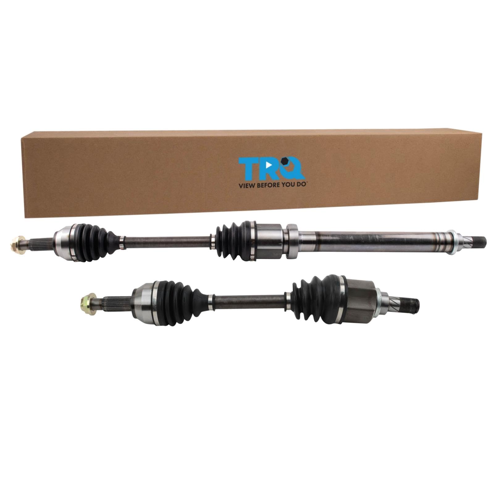 Trq Front Cv Axle Shaft Assembly Set Compatible With 2011-2015 Ford Fiesta