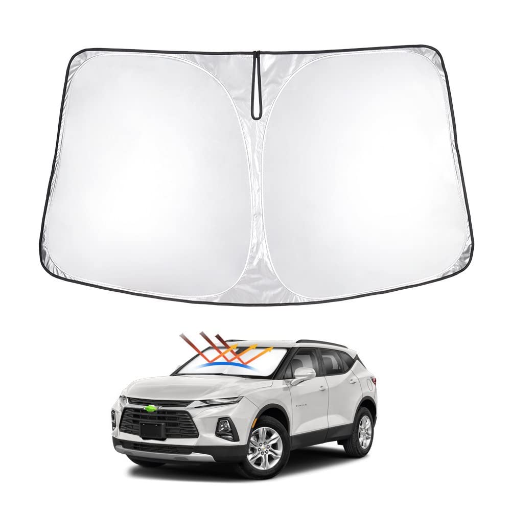 T Tgbros Windshield Sun Shade For Chevrolet Blazer 2019-2025 Accessories Foldable Sun Shield Front Window Sunshade Cover Sun Vis