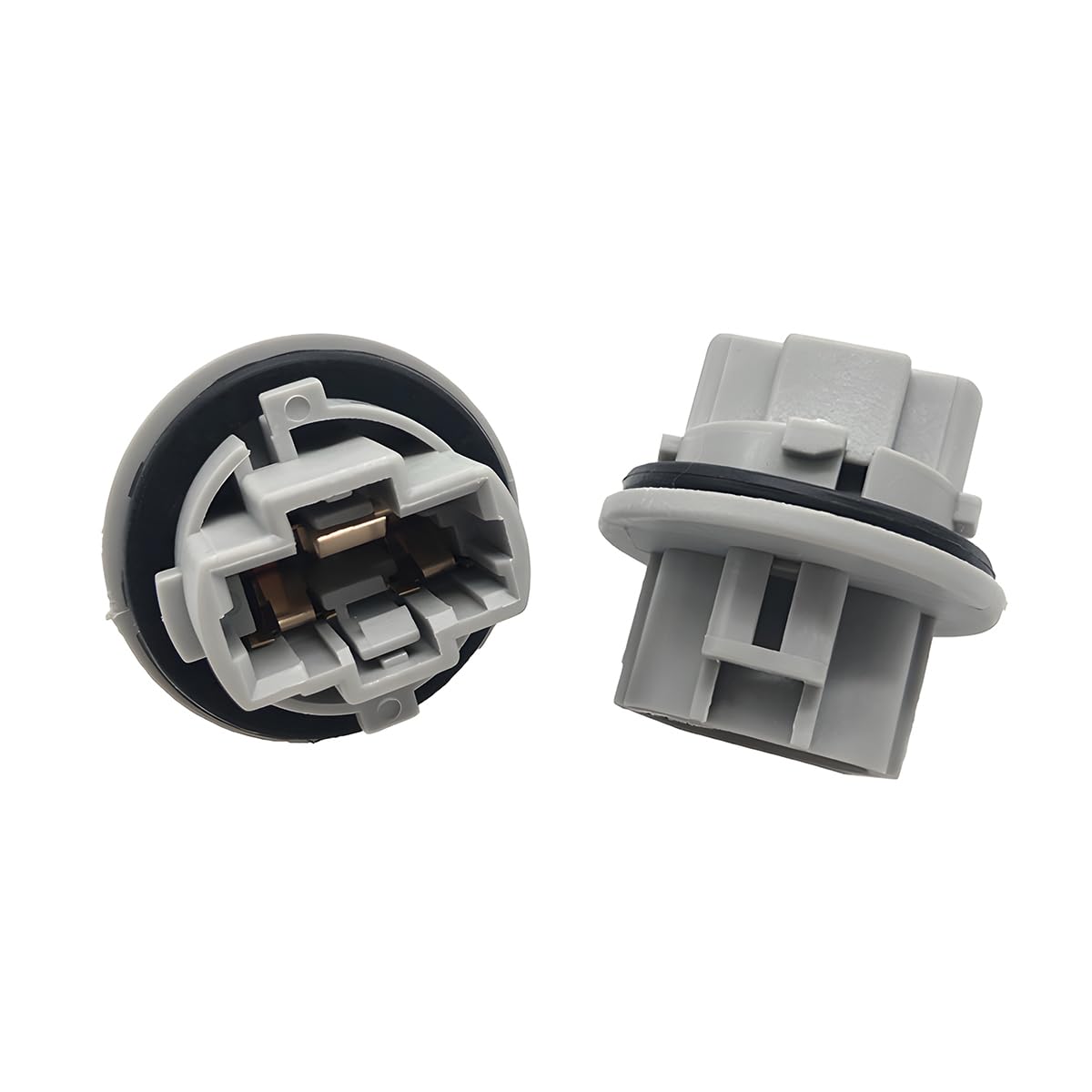 Zipelo Front Turn Signal Light Bulb Plug Socket, 2 Pcs, Gray, Replacement Oem 90075-60060 Compatible With Many Vehicle Models