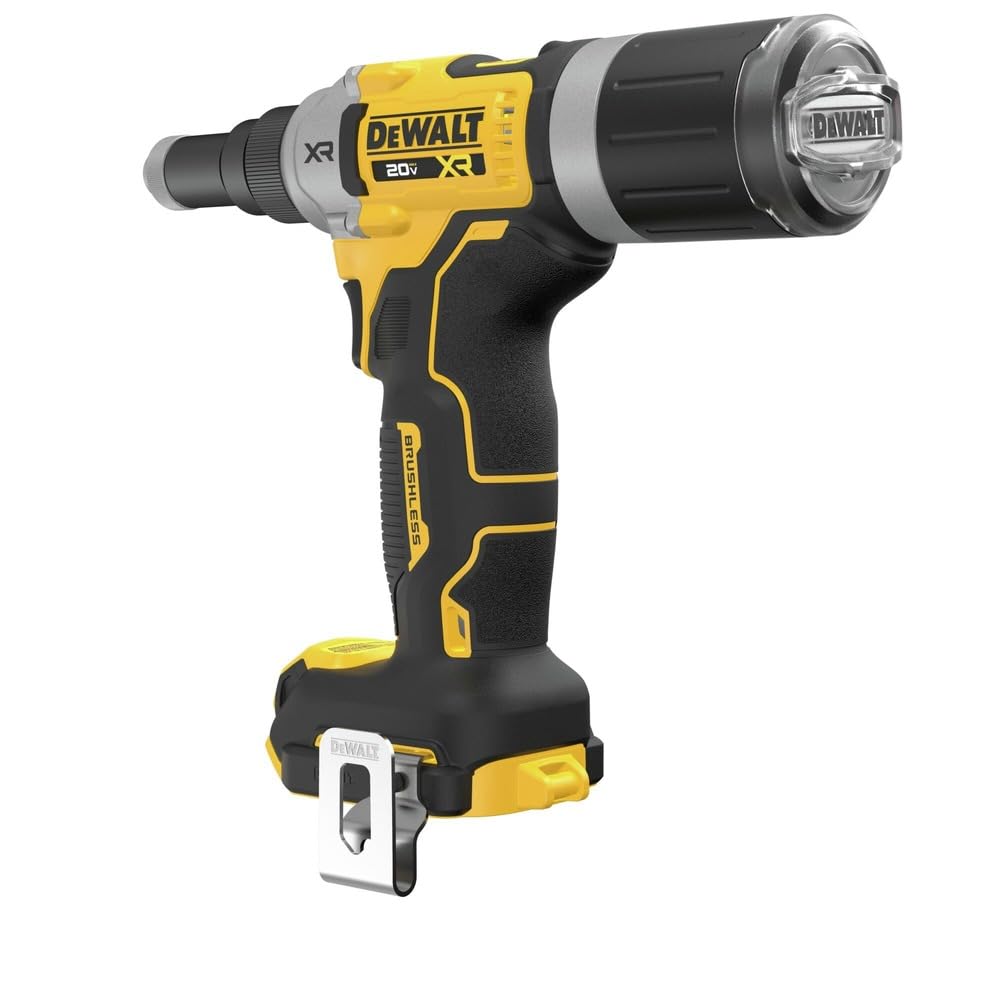 DEWALT 20V MAX XR Cordless Rivet Tool, 1/4'', Bare Tool Only (DCF414B)
