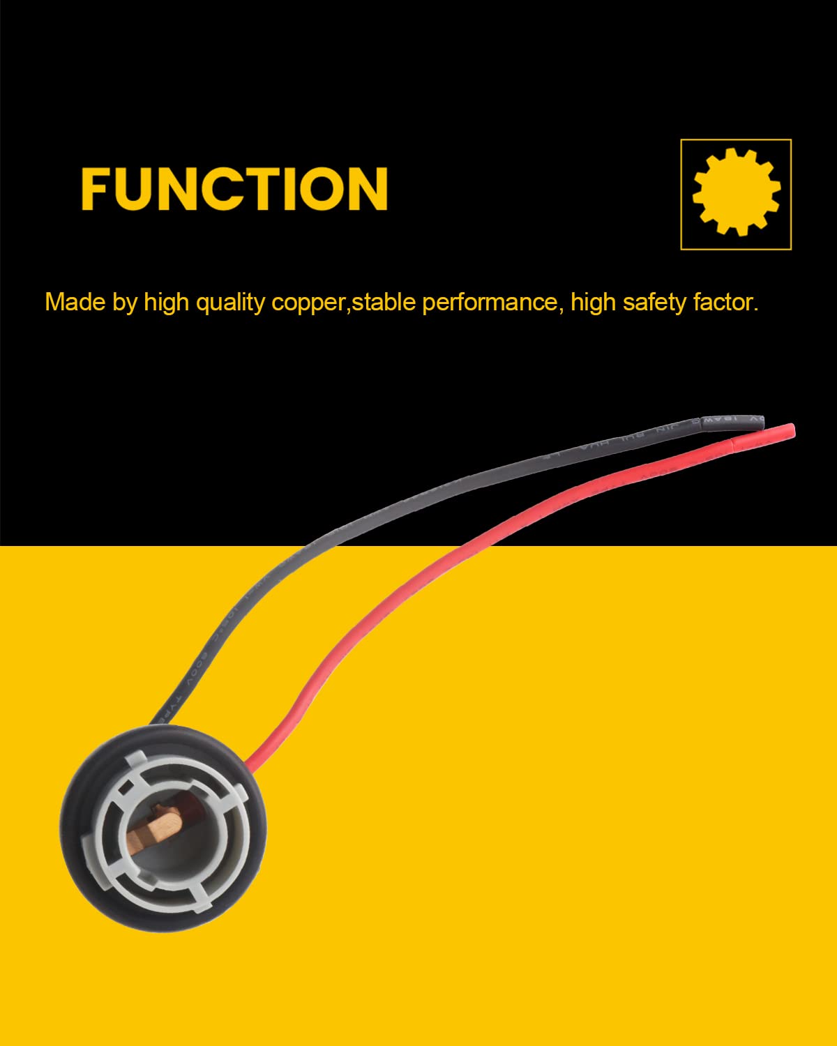 Qasim 1156 Led Bulbs Sockets Ba15S P21W Wiring Harness Adapter For Turn Signal Lights Backup Lights Time Running Lamps-4Packs