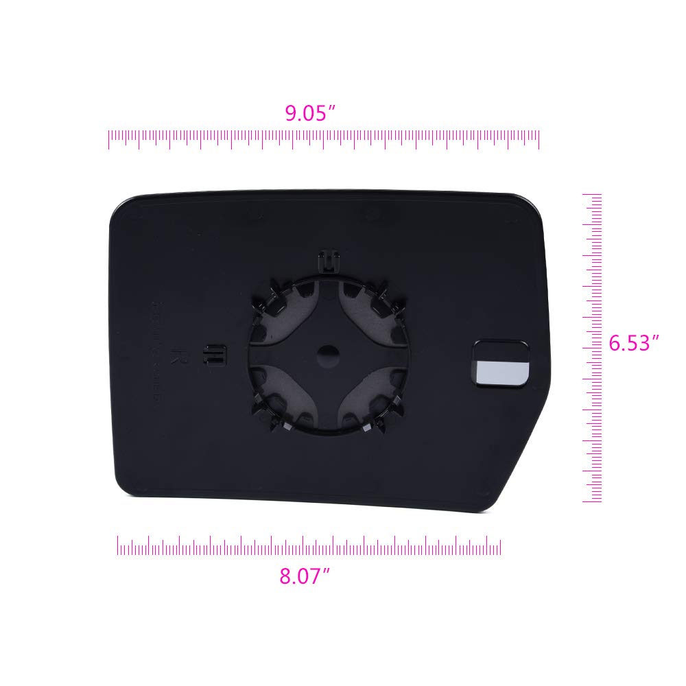PIT66 Right Side Mirror Glass, Compatible with 11-14 Ford F150, with Turn Signal Non-Heated BL3Z17K707A