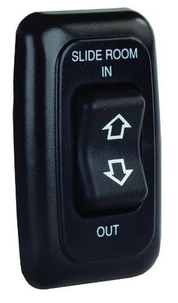 Jr Products 12285 Black Single Slide-Out Switch Assembly With Bezel