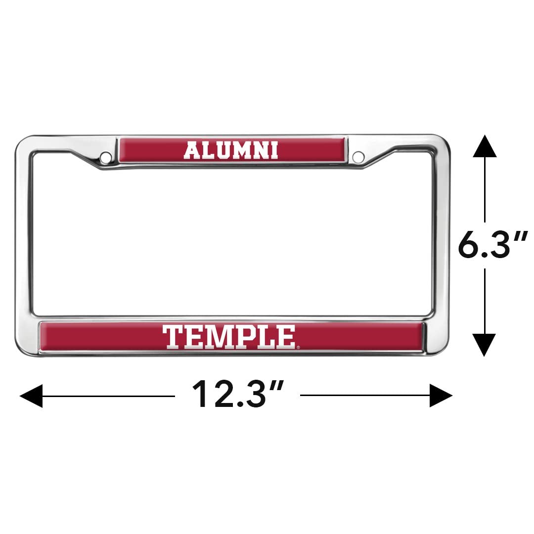 GRAPHICS & MORE Full Size Metal License Plate Frame - Temple University Alumni - One Size