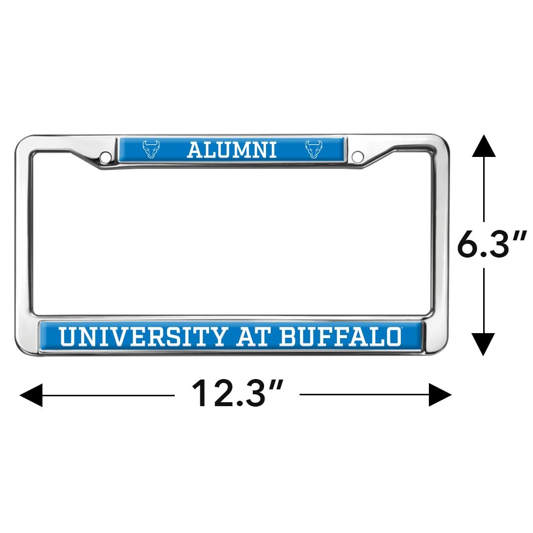 University at Buffalo Alumni Logo Full Size Standard License Plate Metal Frame