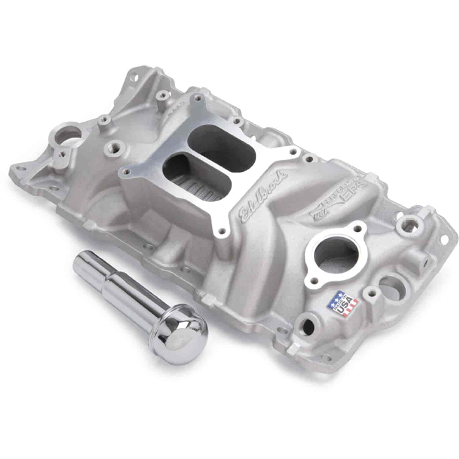 Edelbrock 2703 Performer Eps Intake Manifold With Oil Fill Tube And Breather
