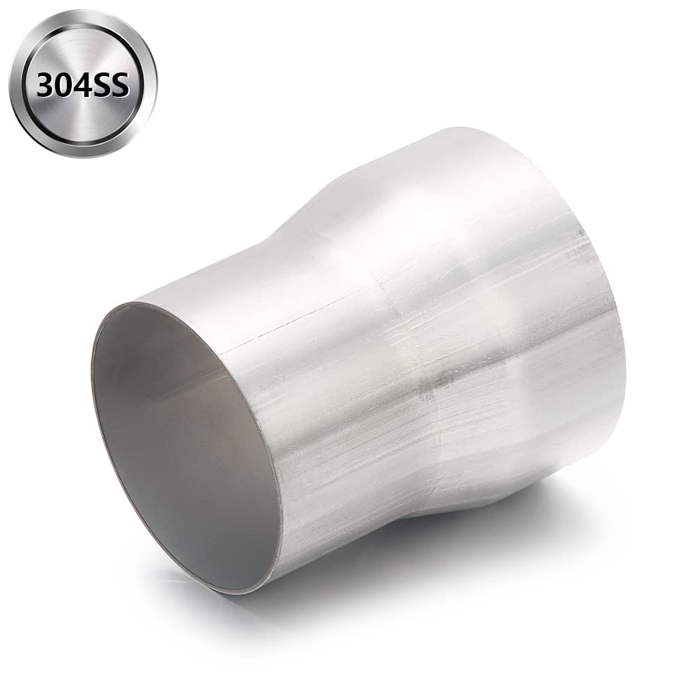 A-Karck Exhaust Adapter Connector 3 Od To 3.5 Od, Exhaust Pipe Reducer 4 Overall Length 304 Stainless Steel