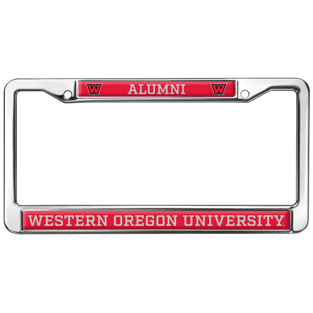 Western Oregon University Alumni Full Size Standard License Plate Metal Frame
