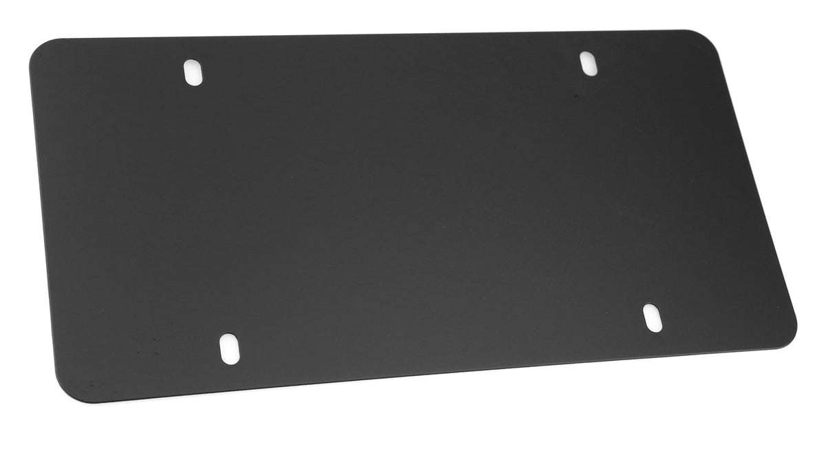 LFPartS Stainless Steel Backing Reinforce Plate for License Plate (12''x6'', Black)