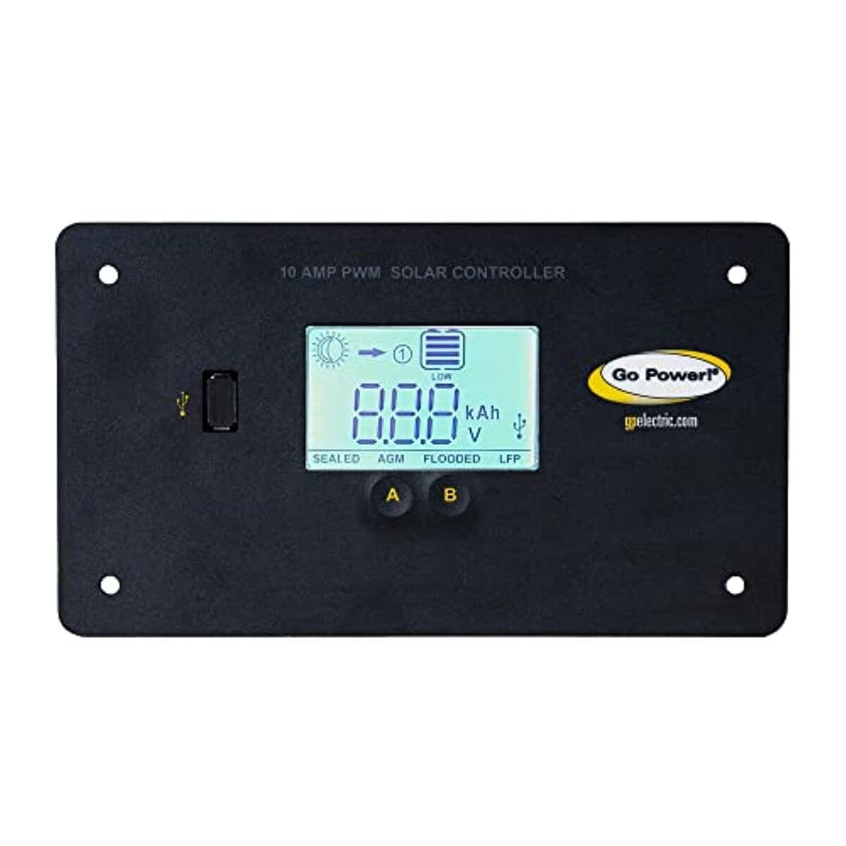Go Power 80503 Gp-Pwm-10-Fm: 10 Amp Digital Solar