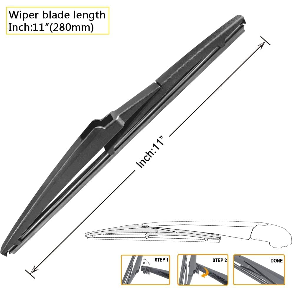 Autoboo 24''+20'' Windshield Wipers With 11'' Rear Wiper Blade Replacement For Kia Sorento 2011 2012 2013 2014 2015, 2010-2019 K