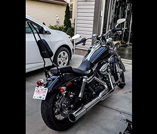 Lo.Gas Motorcycle Rear Seat Backrest Sissy Bar Back Rest For Harley-Davidson Dyna Fxd Fxdb Fxdc Fxdl Streetbob Wide Glide Low Ri
