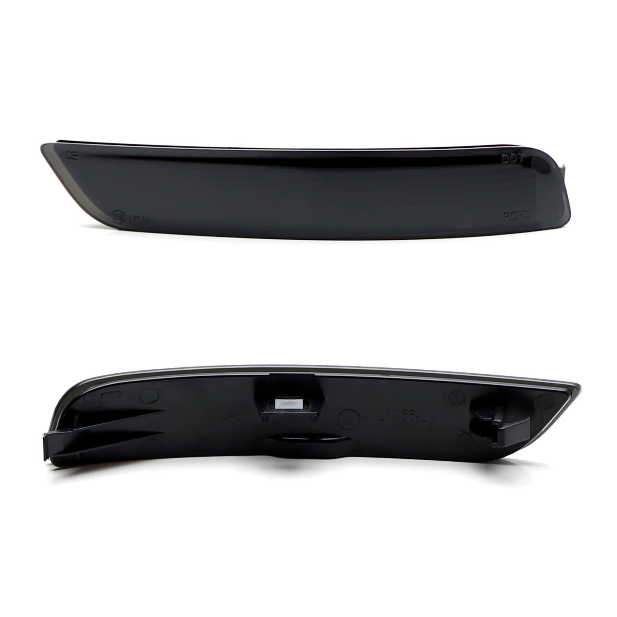 iJDMTOY Dark Smoked Lens Rear Bumper Reflector Lenses Compatible with 2014-2019 BMW F15 X5 w/M-Sport Bumper ONLY, OE-Spec LH RH