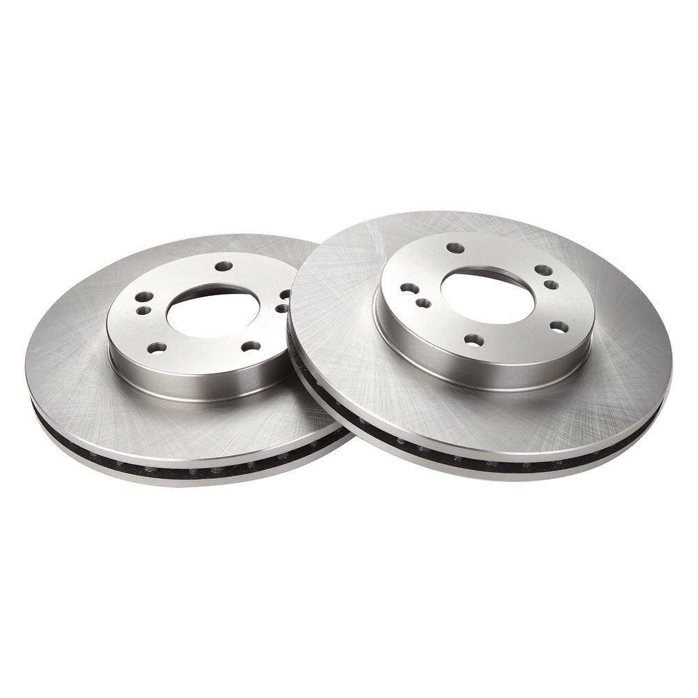 Trq Front Brake Rotors Set Vented Compatible With 2000-2001 Infiniti I30 1999-2001 Nissan Maxima