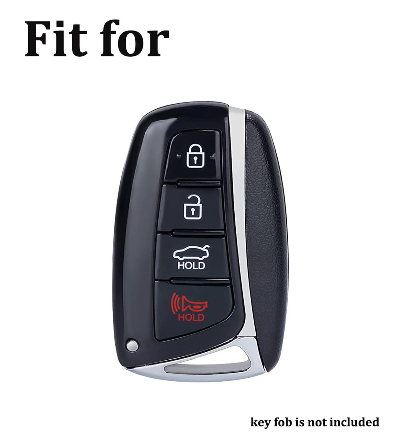 Arruweer Key Fob Cover For Hyundai Soft Tpu Key Fob Case Holder Compatiable With Hyundai Genesis Santa Fe Equus Azera Accessorie